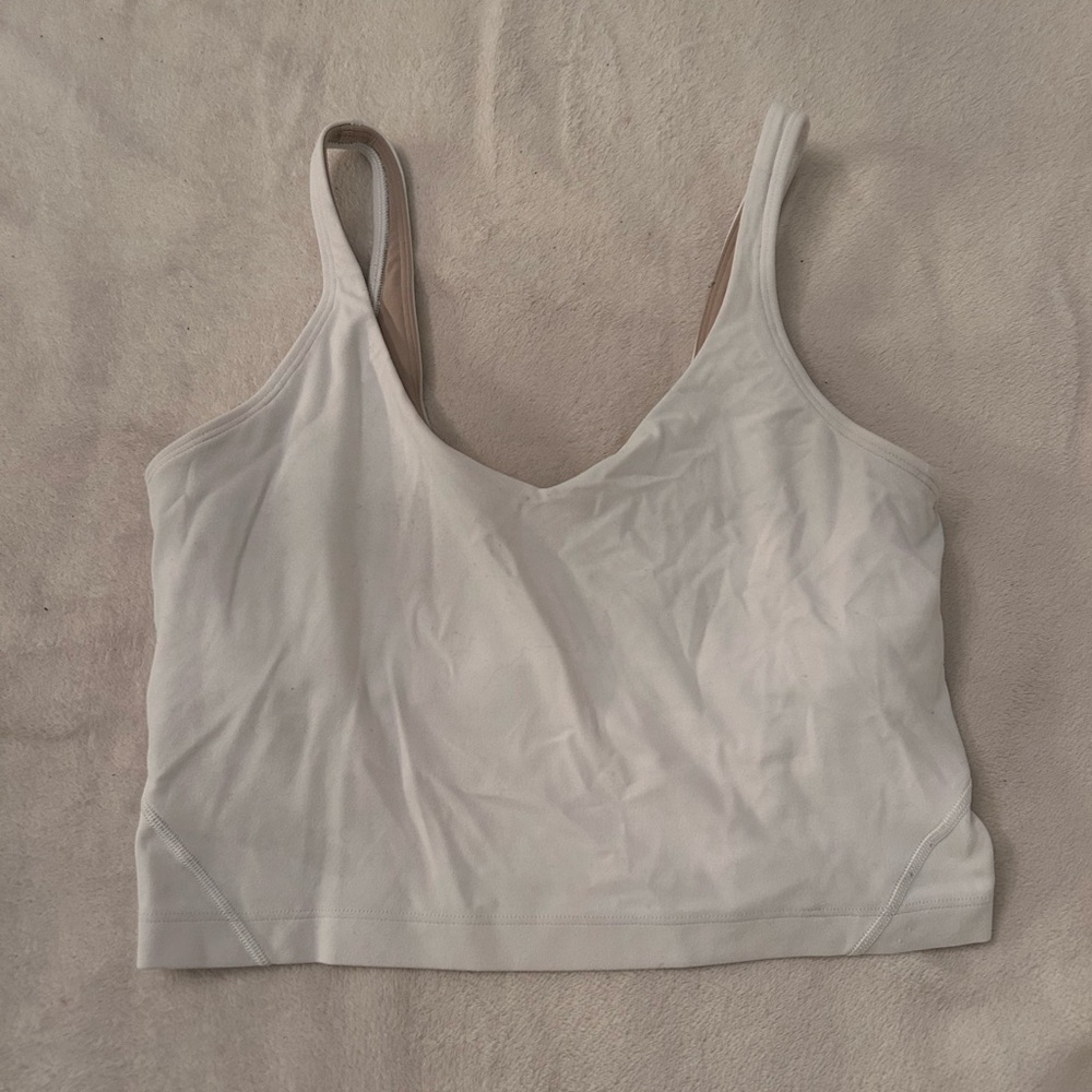 Lululemon Athletica White Tank Top